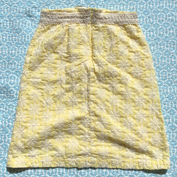 Elevenses Anthropologie Yellow Skirt Sz 2 - Picture 2 of 9